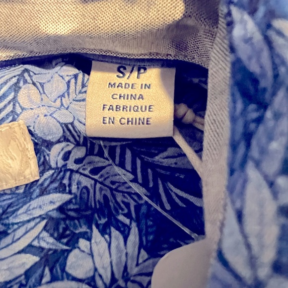 Tommy Bahama Short Sleeve Shirt Mens Small Blue Button Up Collared 100% Silk NWT - Picture 7 of 13